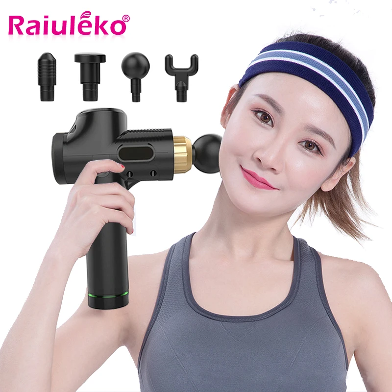 Myofascial Physiotherapy Instrument Therapy Massage Gun Touch Screen Fascia Gun Electric Relax Gun Deep Muscle Tissue Massage