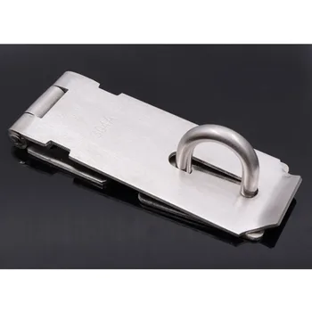 

Door Lock Cabinet Shed Latch Easy Install Anti Theft Gate Padlock Clasp Stainless Steel Hasp Staple