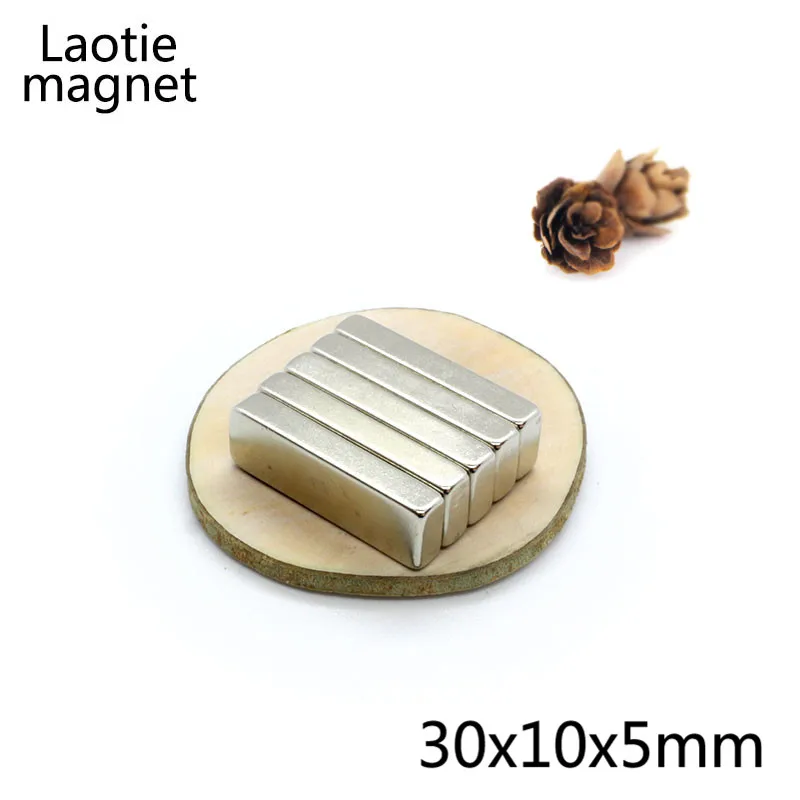 

2pcs/lot 30 x 10 x 5mm Block Powerful Neodymium Magnets N35 Super Strong Rare Earth Permanet Magnet Diy Magnetic Materials