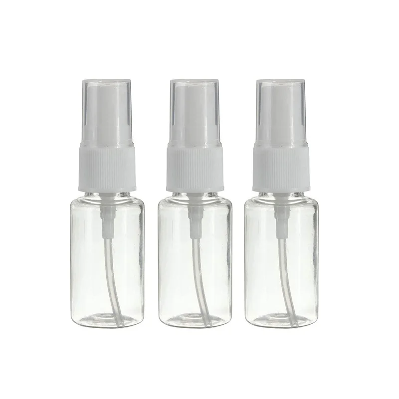 

Free Shipping 50+2pcs 15ml 0.5pz PET empty White fine mist spray bottle with 18/410 mist sprayer atomizers