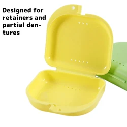1PCS Denture Bath Box Organizer Dental False Teeth Appliance Container Storage Boxes Dentures Cleaner Denture Storage Box Case