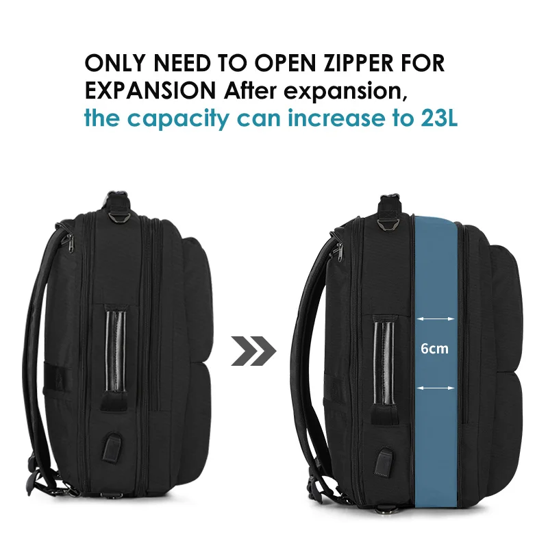 3 in 1 expandable luggage bag