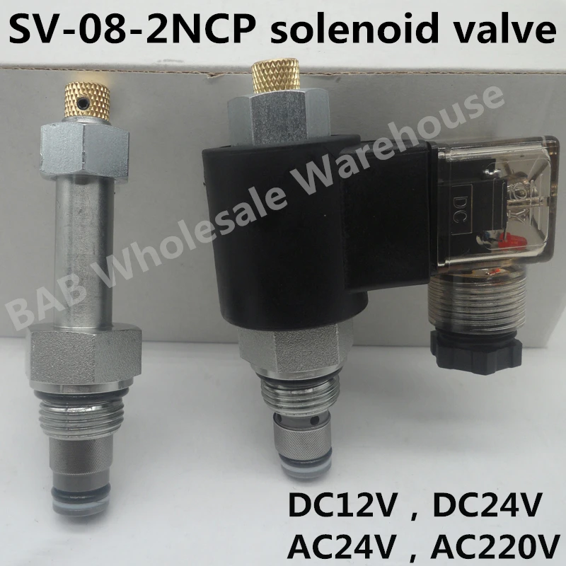 Válvula Solenóide Sv08-b20 Plataforma de Elevação Unidade de Potência Elevador Estação Hidráulica Acessórios Válvula de Carga Sv082ncp