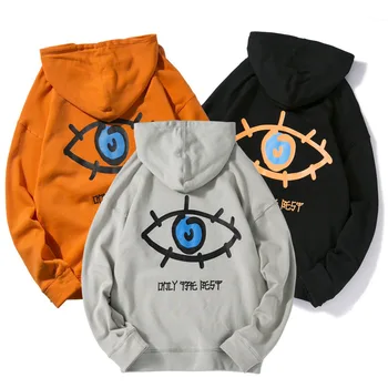 

2019 Winter New Korean Version Of The Loose Fashion Couple Cotton Men's Neutral Cartoon Printing Japanese Casual Pullover