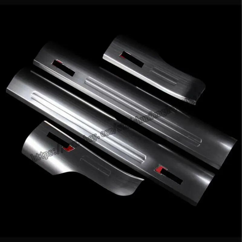 4pcs 304 Stainless Internal Door Sill Welcome Pedal Panel Fit For Audi A3 V8 2013