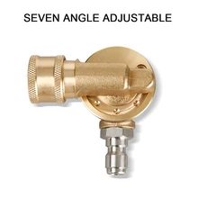 Автомойка, 7 углов, латунный адаптер G1/4, быстрое соединение, Металлическая насадка, Омыватель высокого давления, аксессуар для чистки, глухая угловая крыша автомобиля