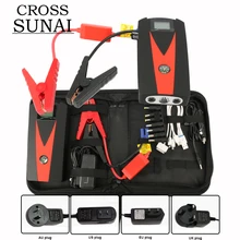 4 пробки на выбор, стартер для автомобиля, 24000 мА/ч, высокая мощность, 12 В, 800 А, для портативного автомобильного аккумулятора, зарядное устройство, пусковое устройство