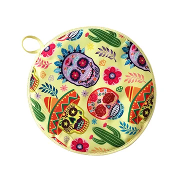 

12 Inch Portable Printed Home Heat Resistant For Microwave Picnic Kitchen Keep Warm Flour Insulated Bag Tortilla Warmer Pouch