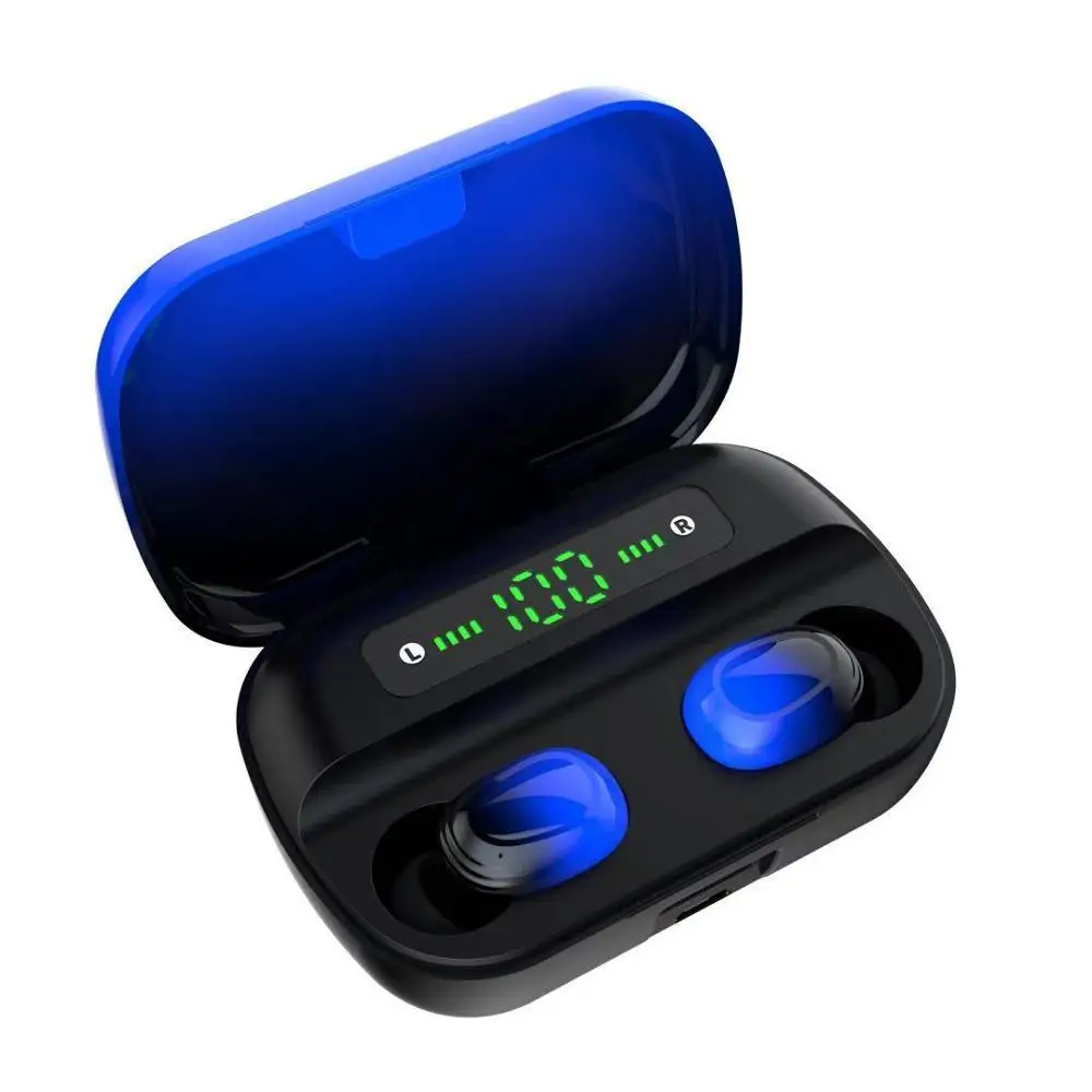 TWS Bluetooth V5.0 наушники беспроводные с микрофоном спортивная водонепроницаемая
