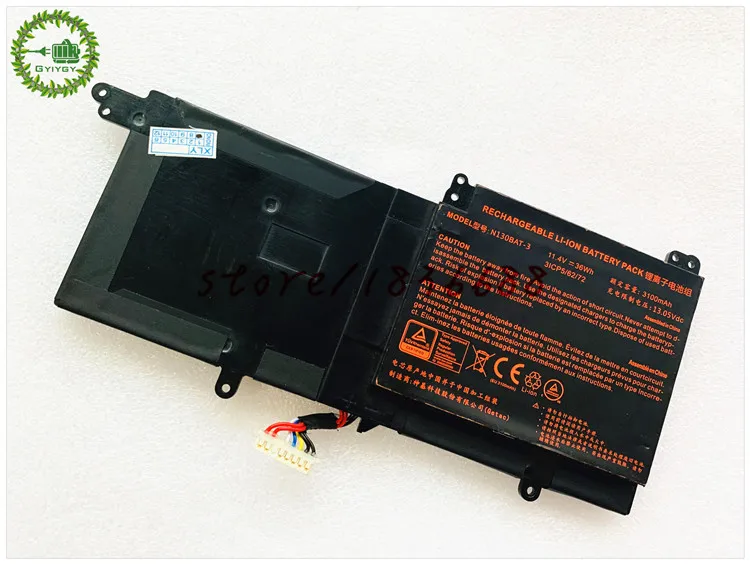 GYIYGY 11 4 V 36Wh N130BAT 3 Батарея для CLEVO N130BU NP3130 6 87 N130S 3U9 3U9A N130WU N131BU N131WU Pro 13