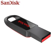 SanDisk CZ61 USB флеш-накопитель USB 2,0 128 Гб 64 ГБ 32 ГБ 16 ГБ ручка-накопитель черная Флешка флеш-накопитель Поддержка официальной проверки
