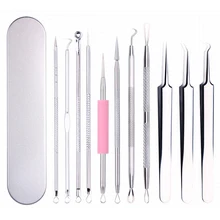 Удаление черных точек для удаления акне Удаление прыщей Угри Comedone набор игл с белой головкой для лица Очиститель пор