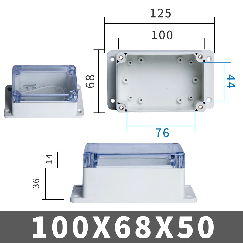 Waterproof Transparent Electronic Project Enclosure Box