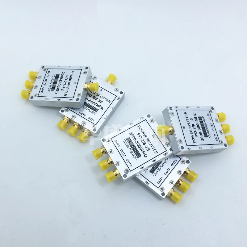 WiFi, 2-8g, разделитель питания microstrip, SMA, дистрибьютор, 2,4G, 5,8G, один управляемый три/делитель питания