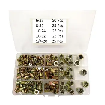 

150 Pcs Carbon steel Rivet Nut Rivnut Insert Nutsert KIT M3 M4 M5 M6 M8 M10 HT2910