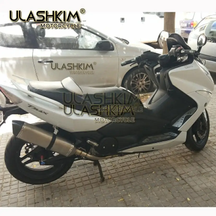 57 см мотоциклетные Akrapovic выхлопной глушитель полный Системы слипоны для YAMAHA TMAX T-MAX 500 530 TMAX530 TMAX500 2008