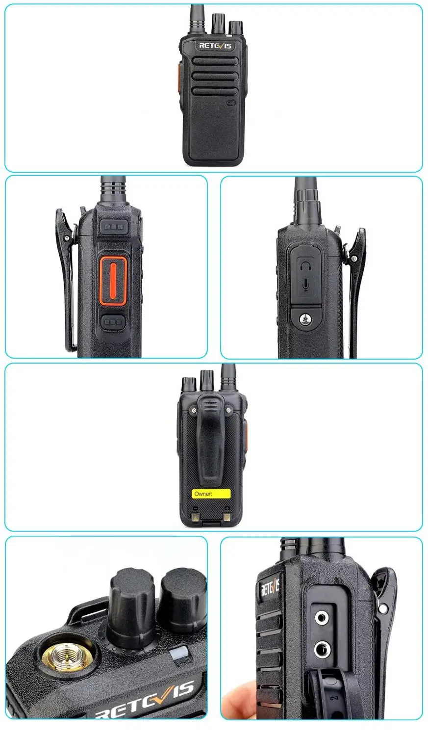 5W Retevis RT43 DMR Digital Two Way Radio UHF 400 480 MHz 32CH Radio Communicador USB 5