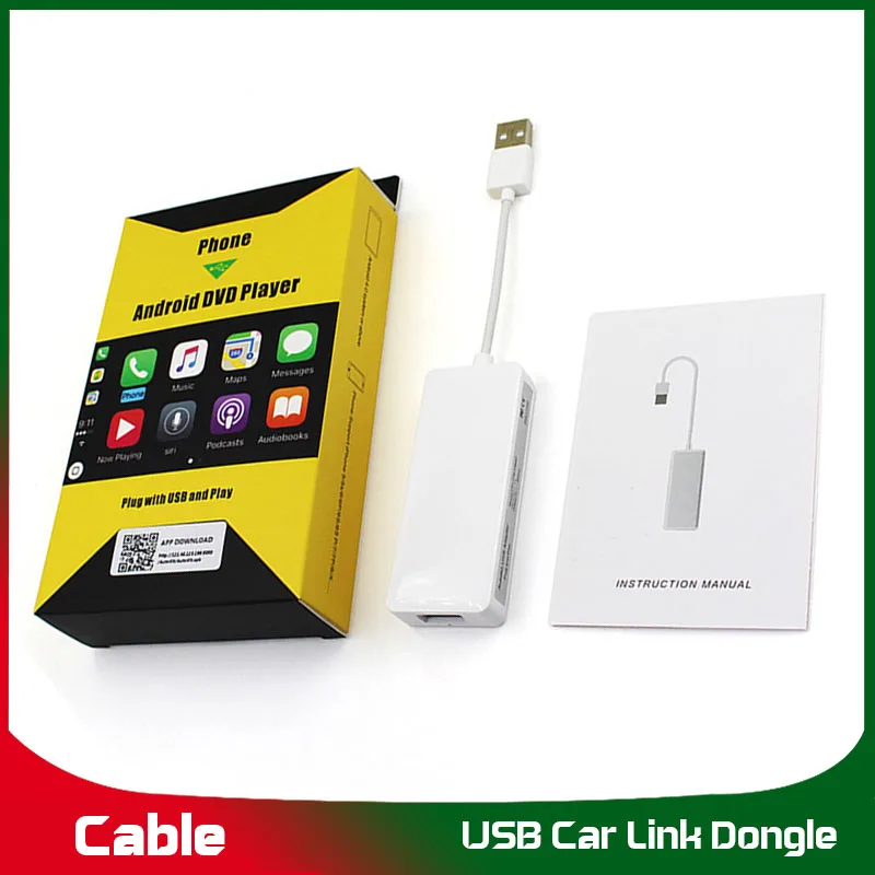 USB Carplay Dongle для Android Auto Link Dongle Портативный навигационный плеер штекер Smart Link gps Apple CarPlay белый