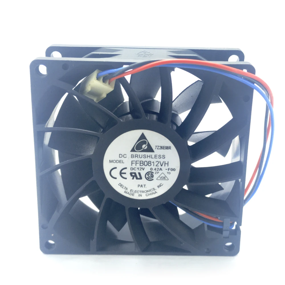 Delta FFB0812VH-FOO fan 12V 0.42A 80*80*25mm 3pin