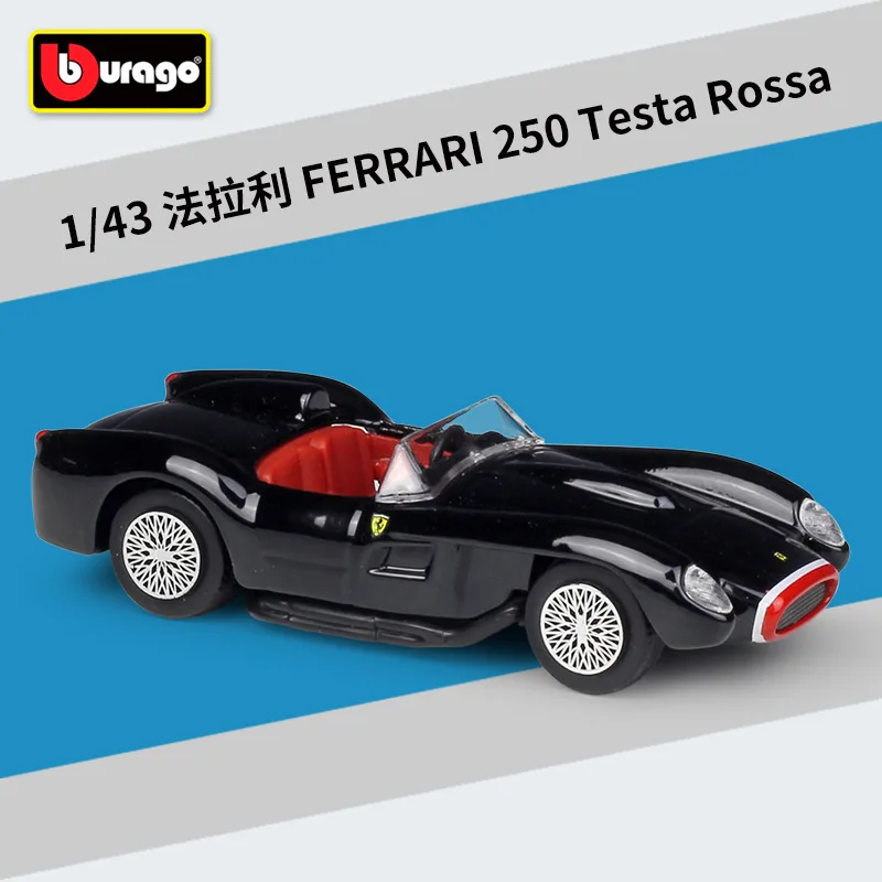 Bburago 1:43 laFerrari черный желтый сплав гоночный автомобиль-трансформер модель автомобиля Моделирование Украшение автомобиля коллекция Подарочная игрушка - Цвет: 250 Testa Rossa