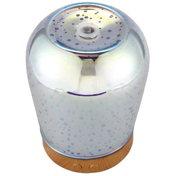 

3D Essential Oil Diffuser, 100ml Aromatherapy Ultrasonic Cool Mist Humidifier 3D Design Glass 7 Colorful Light Mode Function Off