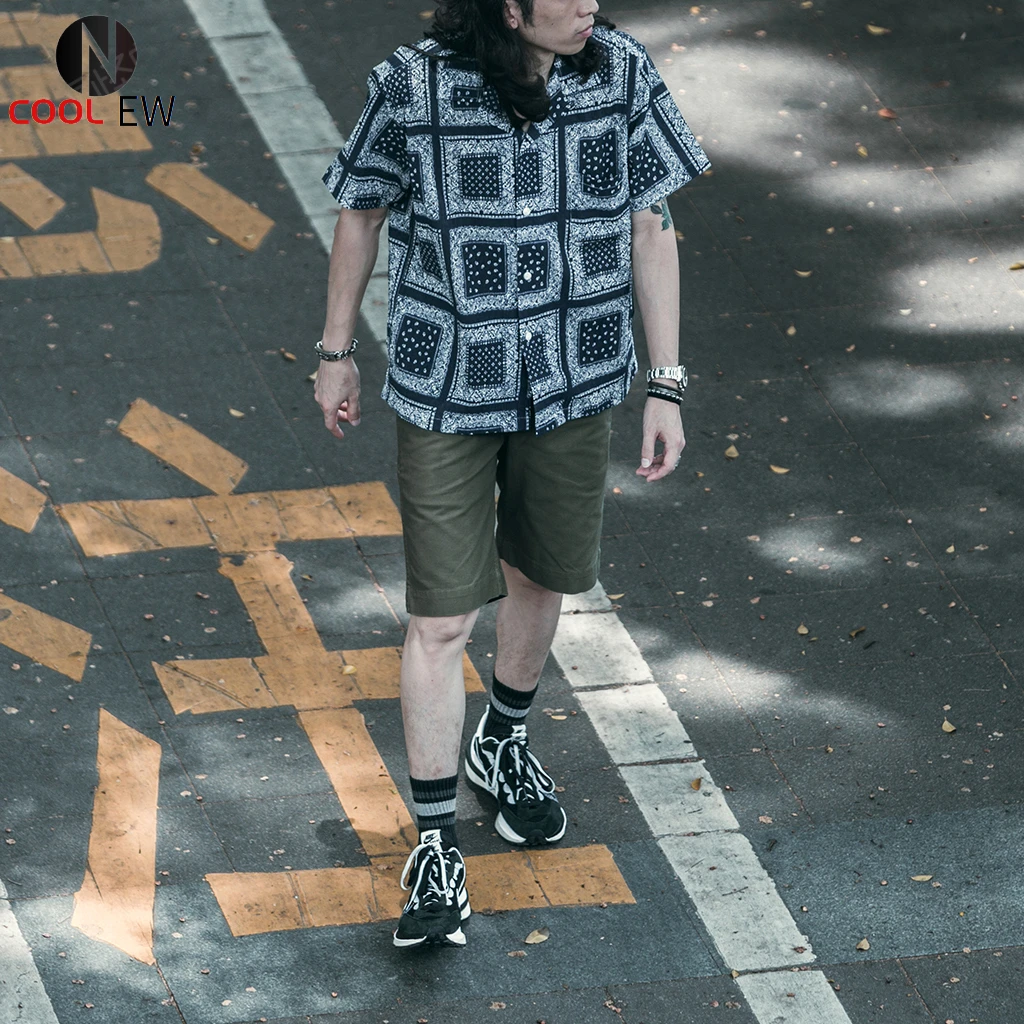 Non Stock Men S Summer Paisley Print Seersucker Open Collar Casual Holiday Shirt Casual Shirts Aliexpress