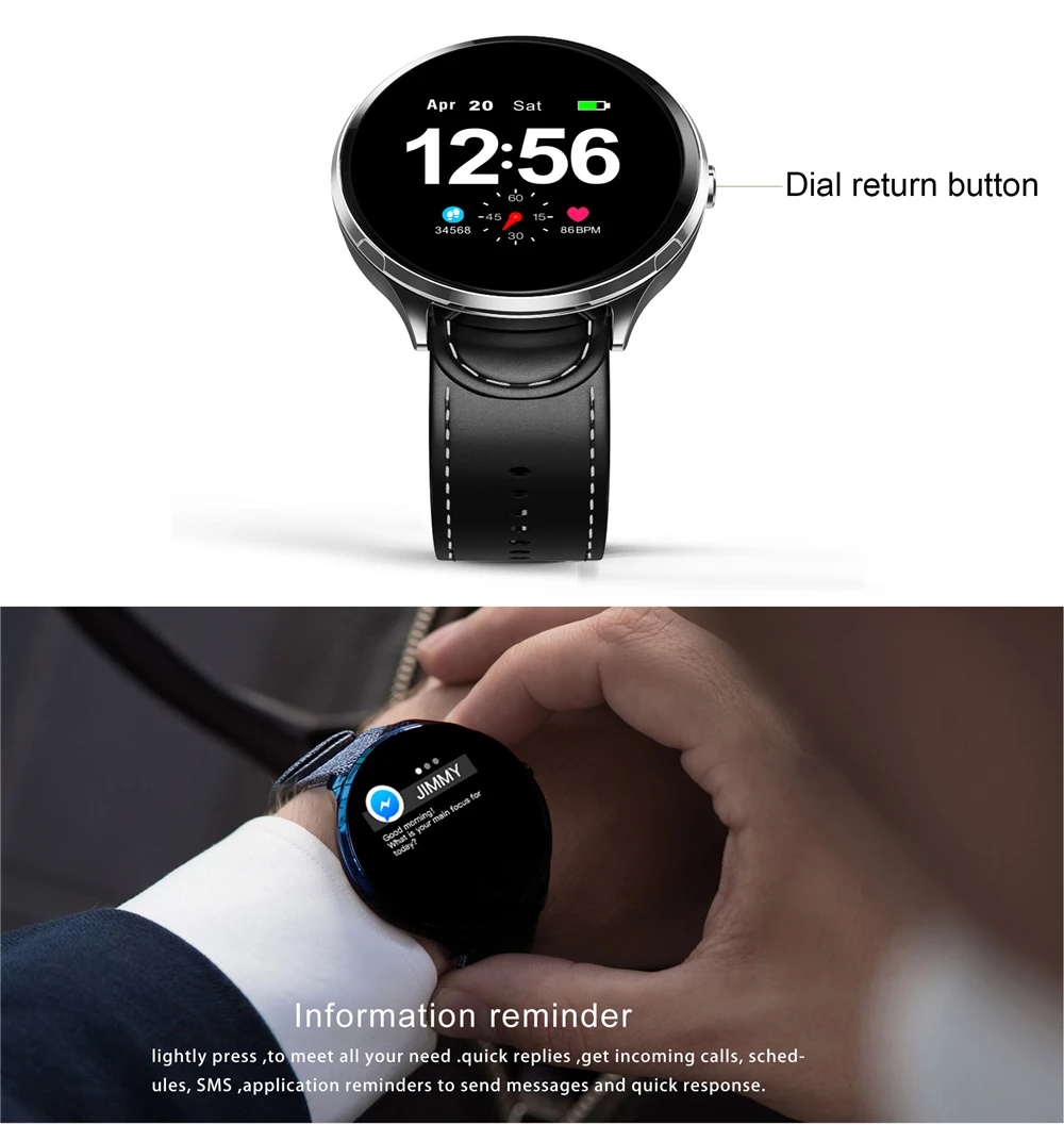 V12 Для мужчин полный сенсорный Smartwatch IP67 Водонепроницаемый Смарт-часы сердечного ритма крови Давление Фитнес трекер Для женщин наручные VS B57