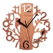 Reloj de pared silencioso en forma de árbol para oficina, sala de estar, dormitorio, decoración 1