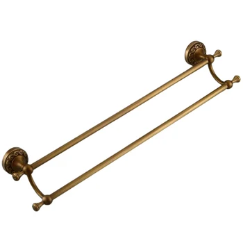 

Double Towel Bar Towel Rack 2 Layers Antique Bathroom Towel Rack Bathroom Accessories-Dropship