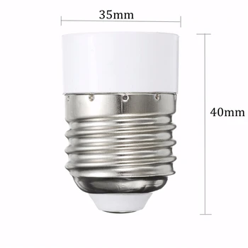 

E27 to E14 Base LED Light Lamp Bulb Adapter Adaptor Converter Screw Socket Fit Lantern Spotlights Accessory