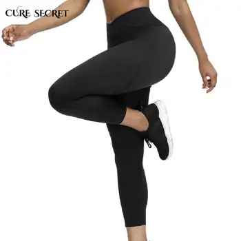 

CURE SECRET LIMAX-3D Printing Sweatpants Control Pants Shaper Butt Lifter Slimming Thigh Pants Training