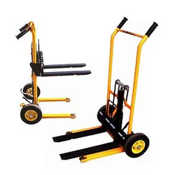 Garfo universal de caminhão tigre, quatro rodas, dobrável, carrinho plano, manuseio de carga, empilhadeira