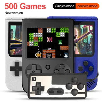 

Mini Handheld Game Console 8-Bit 3.0 Inch Color LCD Kids Game Player Support TV Output Built in 500 Games Video Game Console