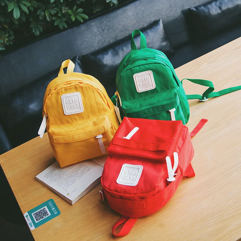 

New Style Korean-style Kindergarten School Bag Children Solid Color Mini Backpack Men And Women Children Backpack Japan Popular