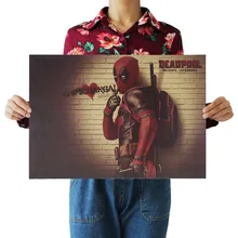 [A979] Дэдпул 02 Ностальгический ретро плакат из крафт-бумаги экран для помещений кофейная декоративная живопись