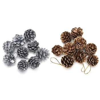 

New Festival Supplies christmas decorations for home Christmas Tree Pine Cones Pinecone Hanging Ball Xmas Holiday Party Ornament