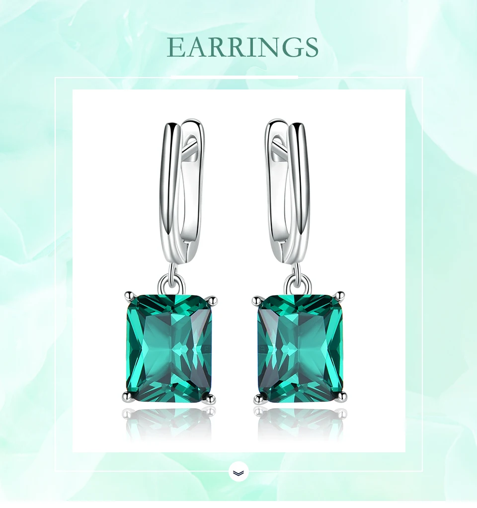 UMCHO   Emerald  earring for women EUJ094E-1-pc (1)