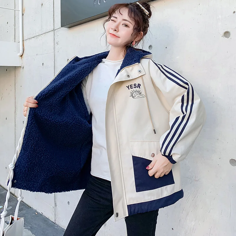 

Fang yang gao Wool Coat Autumn & Winter Hong Kong Flavor 2019 New Style Fashion Autumn And Winter BF Students Loose-Fit Versatil