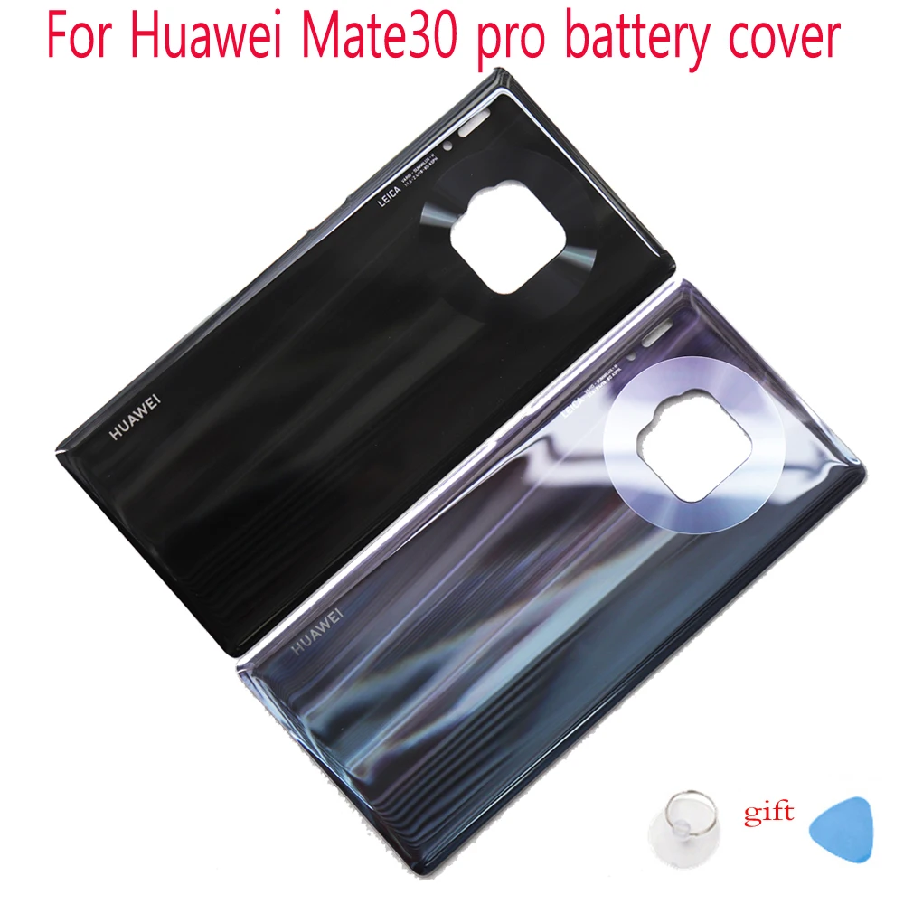 Стекло для huawei mate 30 pro mate 30pro Задняя крышка батареи Задняя Дверь Корпус Запасные части+ наклейка клей