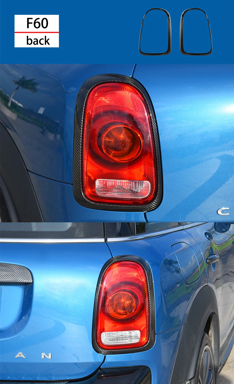 Автомобильная фара из углеродного волокна декоративная рамка Taillght наклейка для BMW MINI Cooper S F54 F55 F56 F57 F60 аксессуары для стайлинга автомобилей