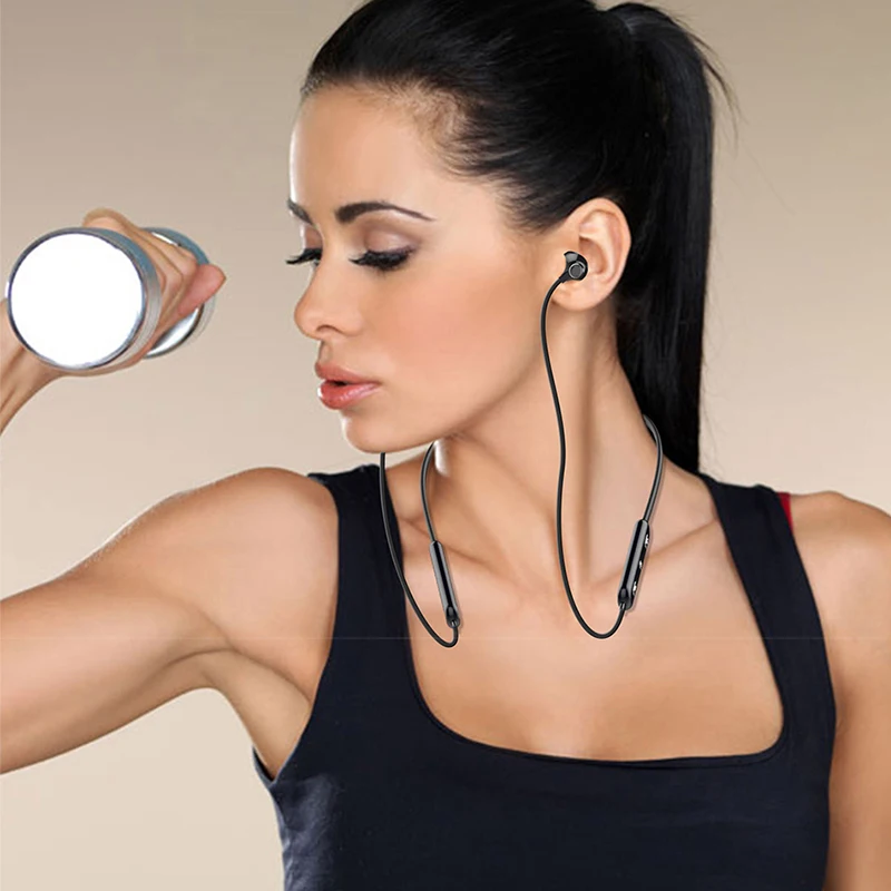 Наушники W7 синие спорт Беспроводные Hifi наушники спортивные водонепроницаемые