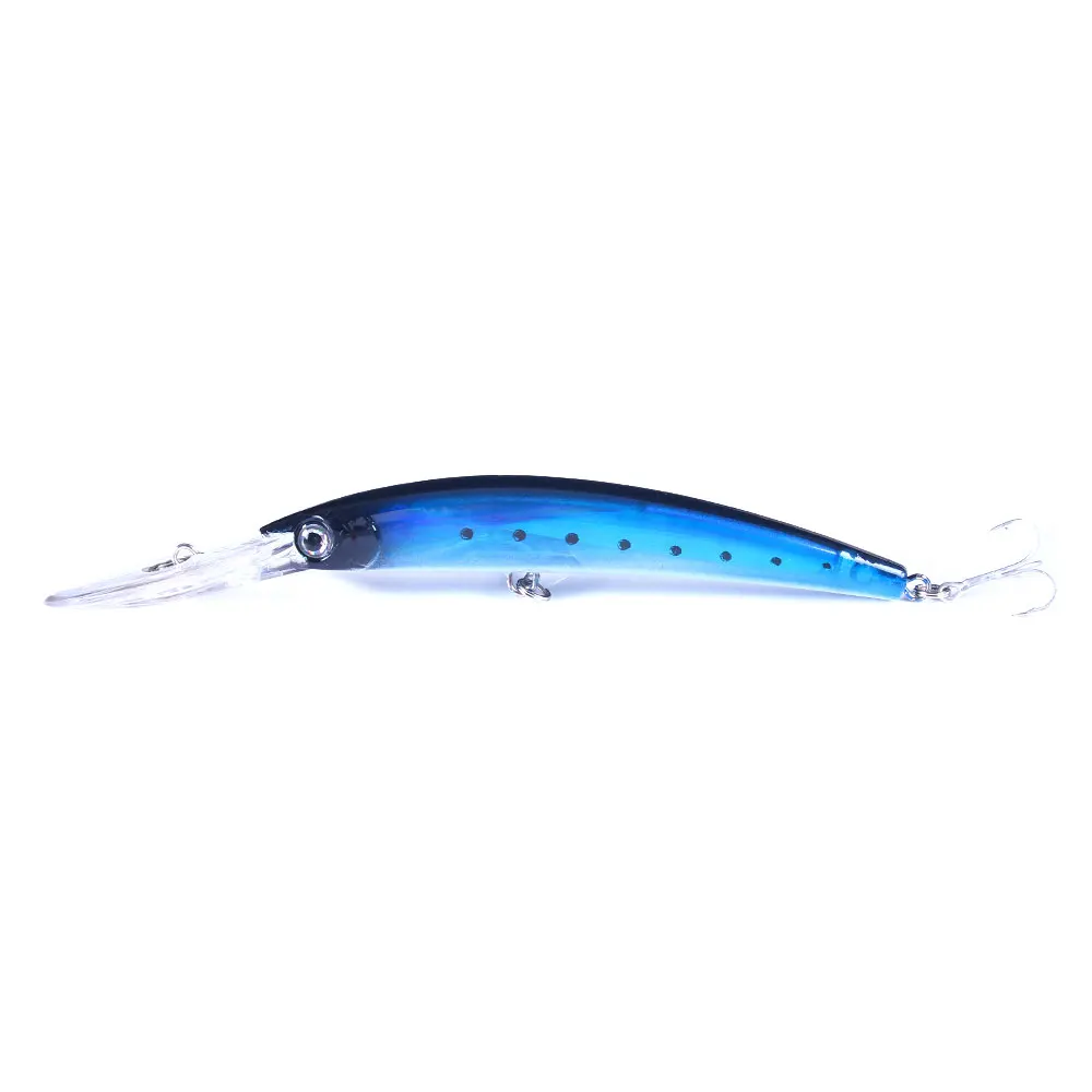 HENGJIA 17 cm 23,5 g Minnow-Angelköder, Laser-Kunstköder, 3D-Augen, Angelwobbler, Köder, Wobbler, Angelgerät, Tauchen, 2,5 m – Detail 13