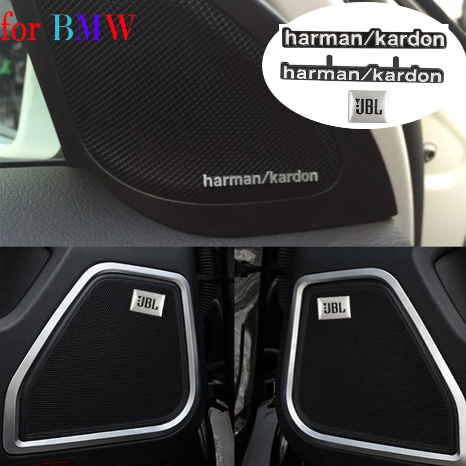 Автостайлинг Аудио наклейки Для Harman Kardon JBL для BMW E46 E90 E91 E92 E93 F30 F34 G20 GT E39 E60 E61 F07 F10 F11