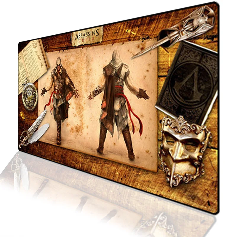 

Large Mouse Pad Gaming Assassins Creed Mousepad Laptop PC Non-slip Rubber Lock Stiched Edge Mouse Mat 700x400mm