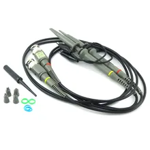 2 pçs osciloscópio sonda p6100 100mhz 1x 10x jacaré clipe teste baixa atenuação passiva limpedância sonda para hantek rigol UNI-T