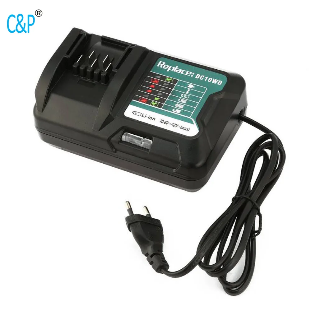 C&P Мак ch06 подходит для MAKITA 10,8 V 12V DC10WD DC10SA BL1015 BL1016 BL1021B BL1041B FD05 DT03 RJ03Z SH02Z PH04Z DC10SB Зарядное устройство