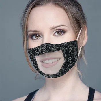 

Unisex Mouth Mask With Clear Window Visible Expression For The Deaf And Hard Of Hearing Mouth Cover Facemask Maschere