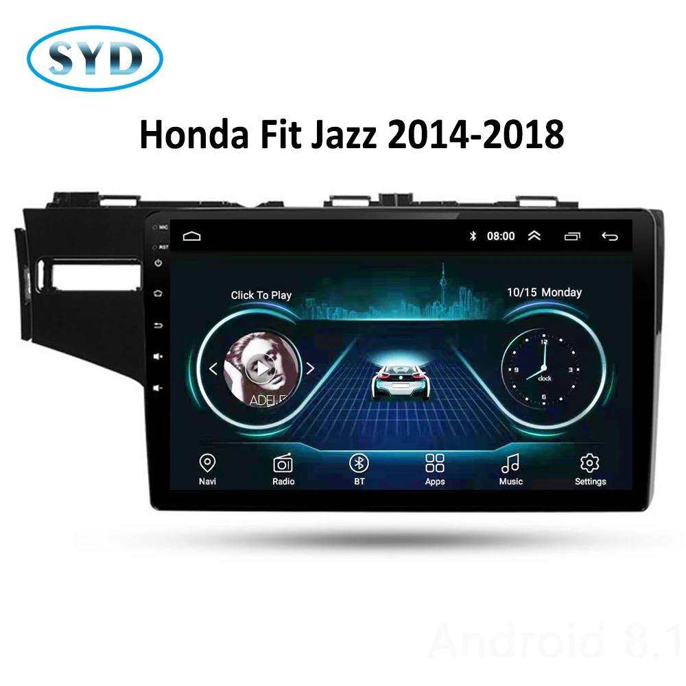 

Car radio for Honda Fit Jazz GPS Navigation 2014 2015 2016 2017 Auto Multimedia Player Android 8.1 10" Video Mp5 WIFI TV Carplay