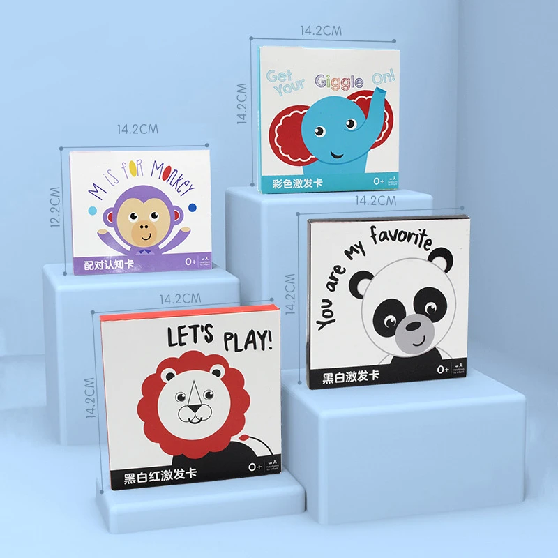 Cartes Flash Montessori Pour Bebes De 0 A 3 Mois Couleurs Contrastees Noir Blanc Rouge Stimulation Visuelle Apprentissage Aliexpress