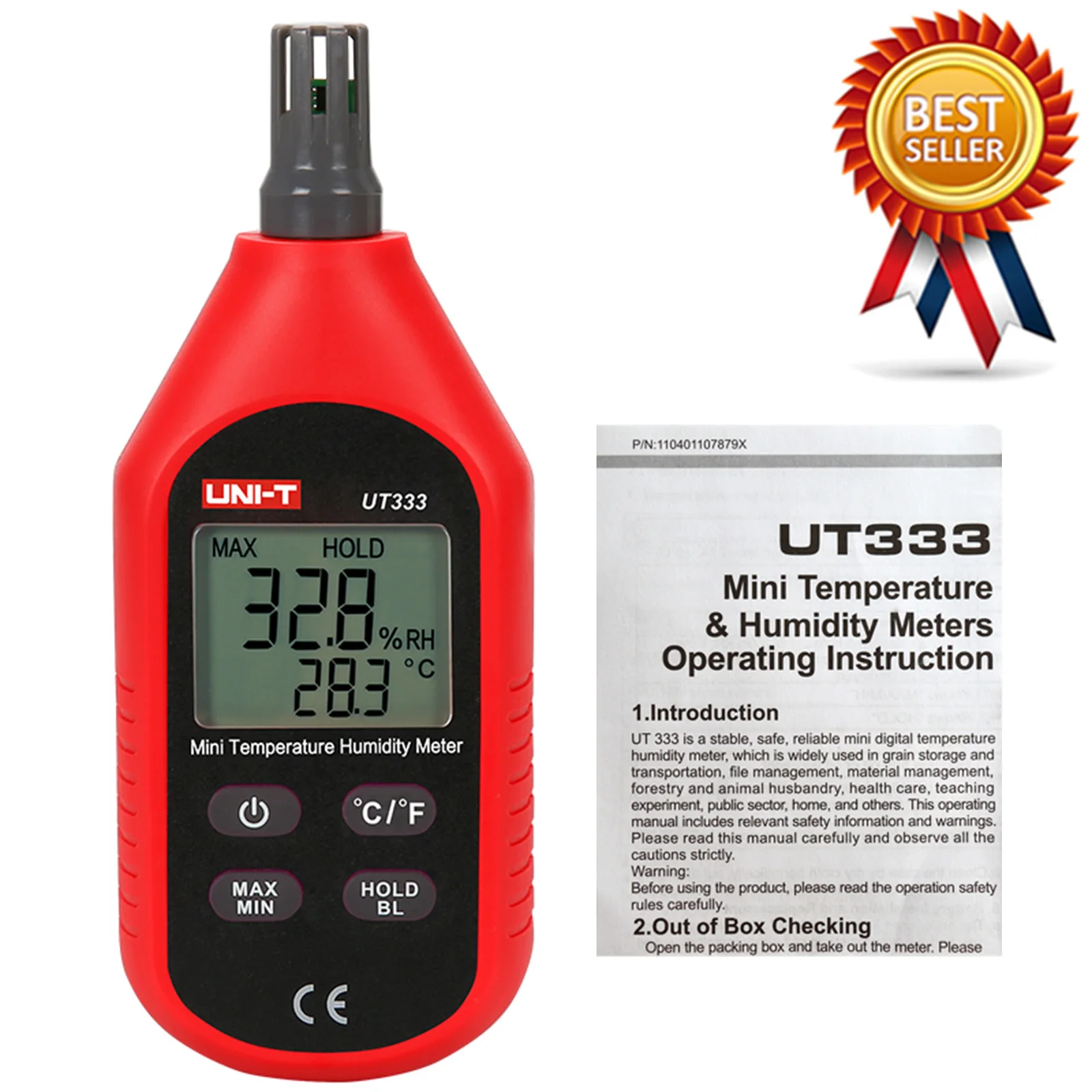 

UNI-T UT333 Mini Temperature Humidity Meter Indoor Outdoor Hygrometer LCD Digital Temperature Humidity Meter Tester